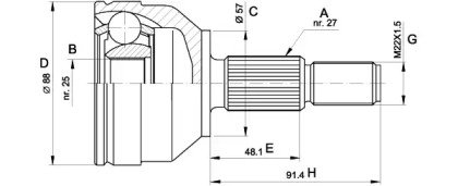 OPEN PARTS CVJ5202.10