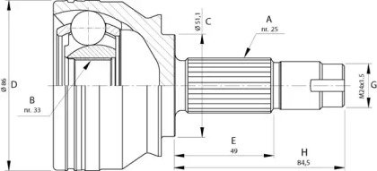 OPEN PARTS CVJ5721.10