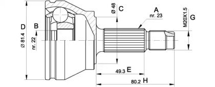 OPEN PARTS CVJ5156.10