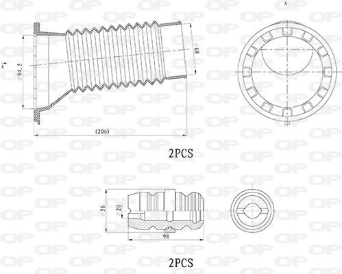 OPEN PARTS DCK5080.04