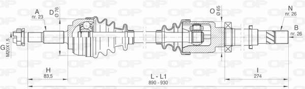 OPEN PARTS DRS6466.00