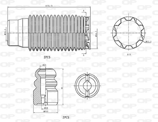 OPEN PARTS DCK5013.04