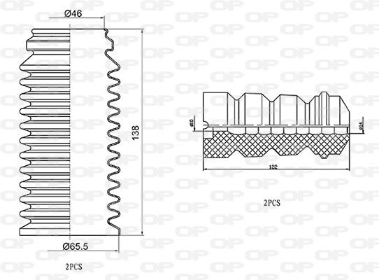 OPEN PARTS DCK5076.04