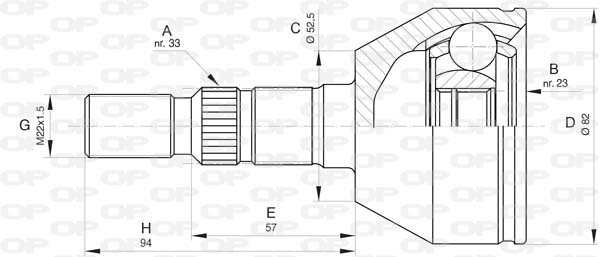 OPEN PARTS CVJ5826.10