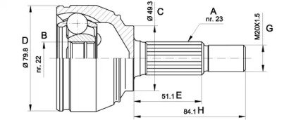 OPEN PARTS CVJ5521.10