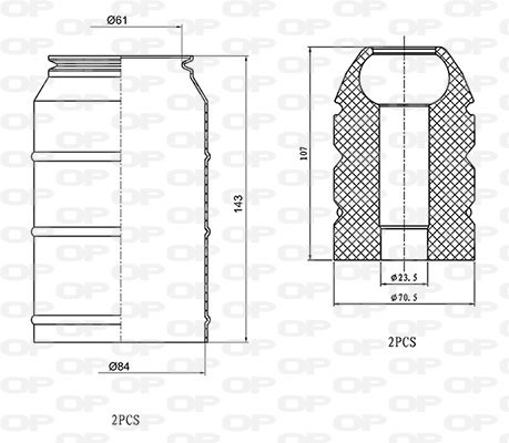 OPEN PARTS DCK5033.04