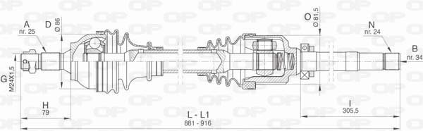 OPEN PARTS DRS6439.00