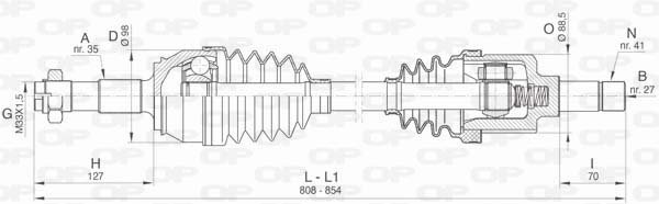 OPEN PARTS DRS6445.00