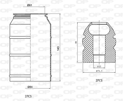 OPEN PARTS DCK5036.04