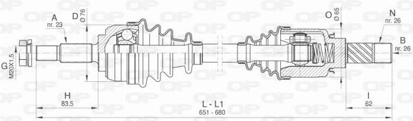 OPEN PARTS DRS6465.00