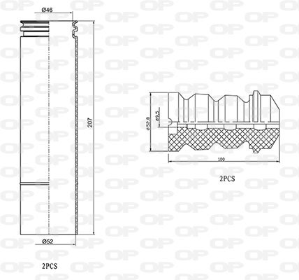 OPEN PARTS DCK5025.04