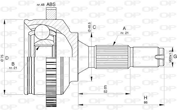 OPEN PARTS CVJ5764.10