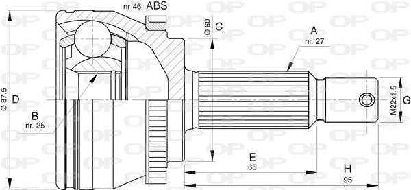 OPEN PARTS CVJ5786.10