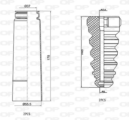 OPEN PARTS DCK5053.04