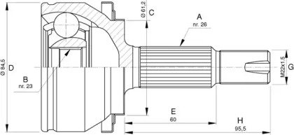 OPEN PARTS CVJ5739.10