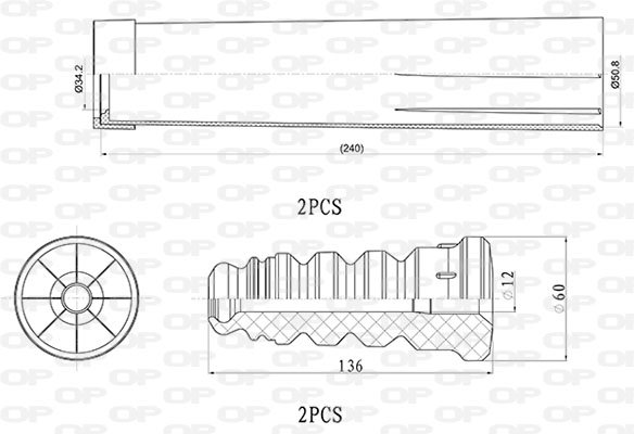 OPEN PARTS DCK5038.04