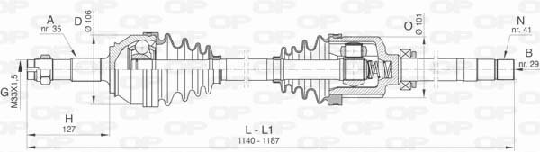 OPEN PARTS DRS6425.00