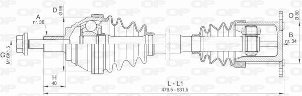 OPEN PARTS DRS6415.00