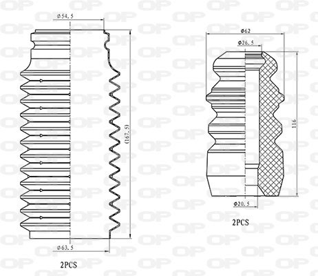 OPEN PARTS DCK5009.04