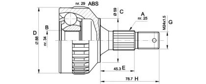 OPEN PARTS CVJ5287.10