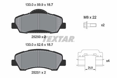 TEXTAR 2525004 TEXTAR 2525004