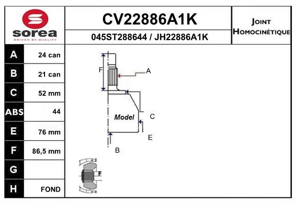 EAI CV22886A1K