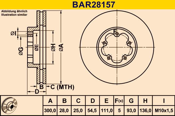 BARUM BAR28157