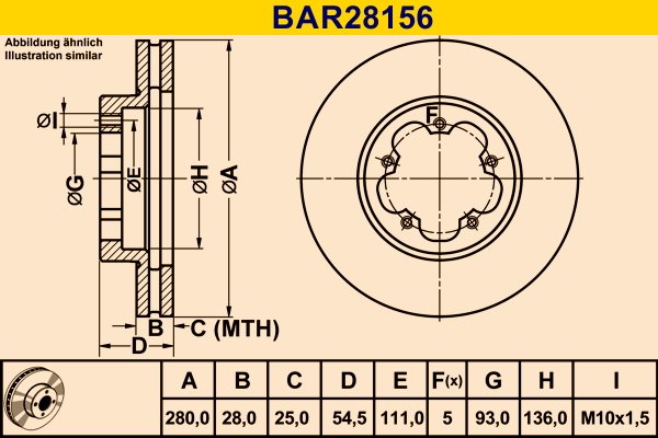 BARUM BAR28156