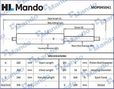 MANDO MOP045041