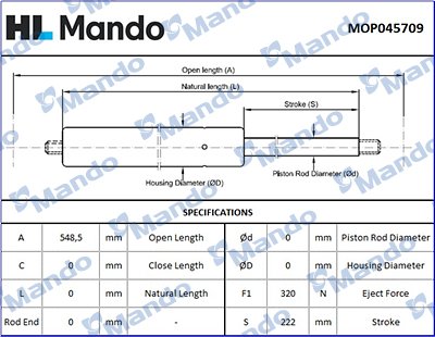 MANDO MOP045709
