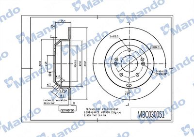 MANDO MBC030051