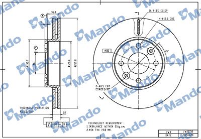 MANDO MBC035454