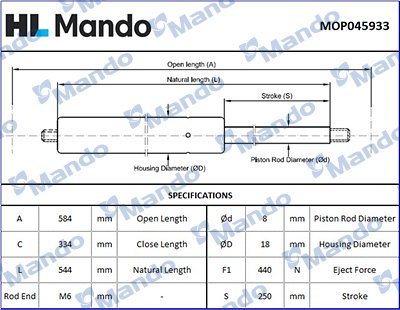 MANDO MOP045933