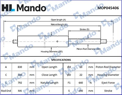 MANDO MOP045406