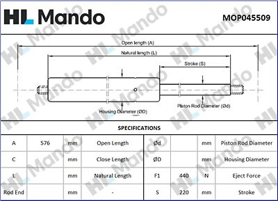 MANDO MOP045509