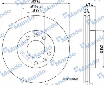 MANDO MBC030141