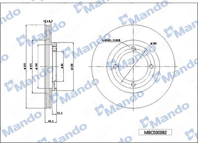 MANDO MBC030082