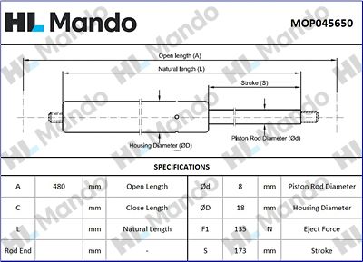 MANDO MOP045650