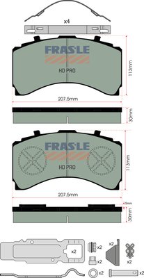 FRAS-LE PD/206-K025-HD