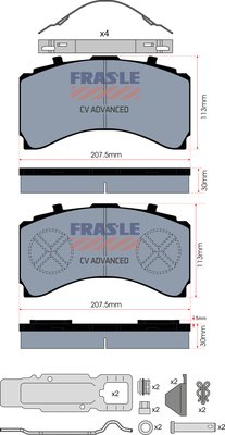 FRAS-LE PD/206-K025-CV