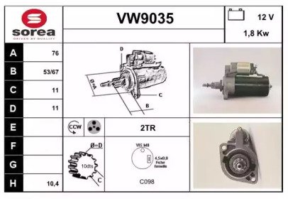 SNRA VW9035