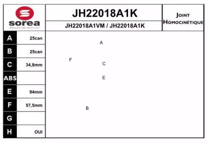 SNRA JH22018A1K