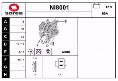 SNRA NI8001