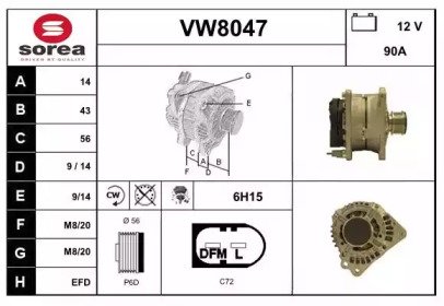 SNRA VW8047