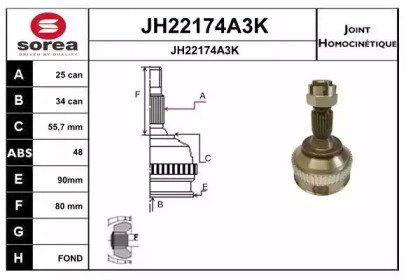 SNRA JH22174A3K