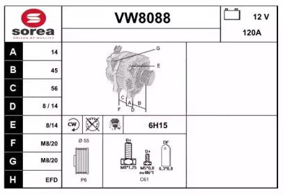 SNRA VW8088