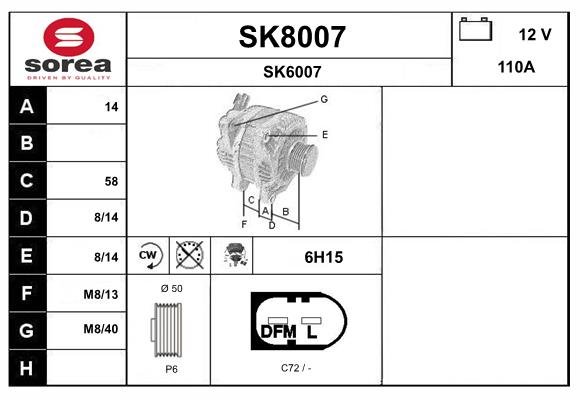 SNRA SK8007