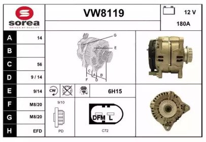 SNRA VW8119 SNRA VW8119