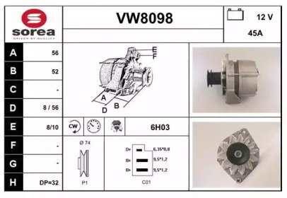 SNRA VW8098