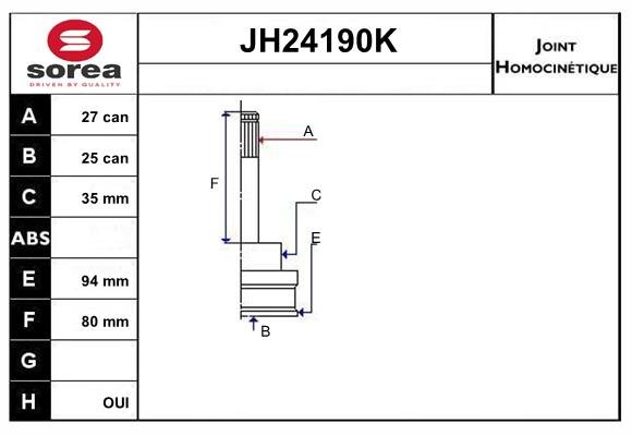 SNRA JH24190K